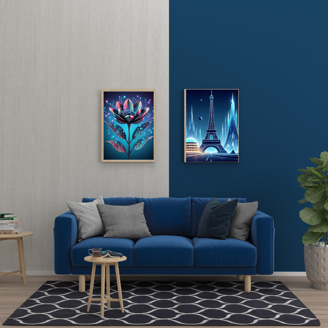 Architectural Dreams & Futuristic Floral Fusion