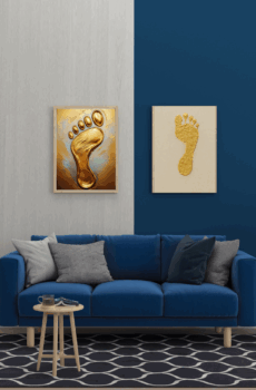 Golden Footprints of Elegance