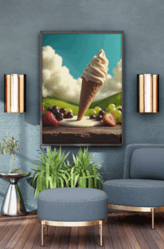 Whimsical Swirl: Nature’s Dessert