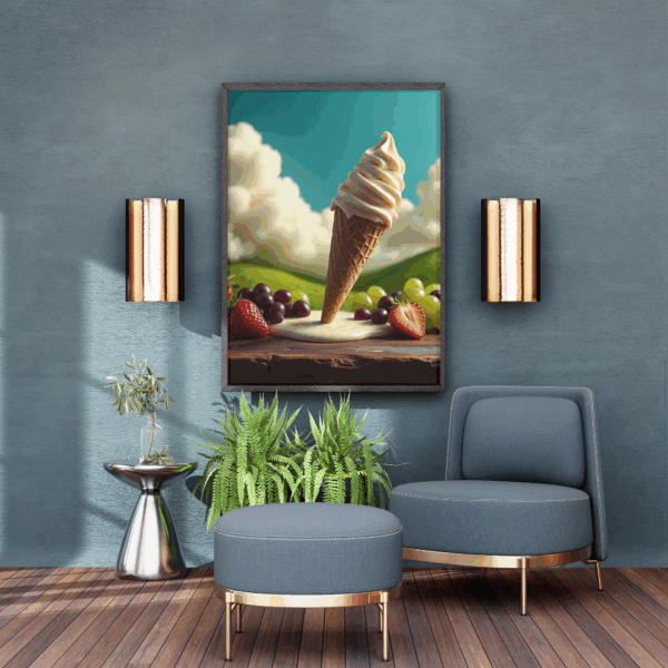 Whimsical Swirl: Nature’s Dessert